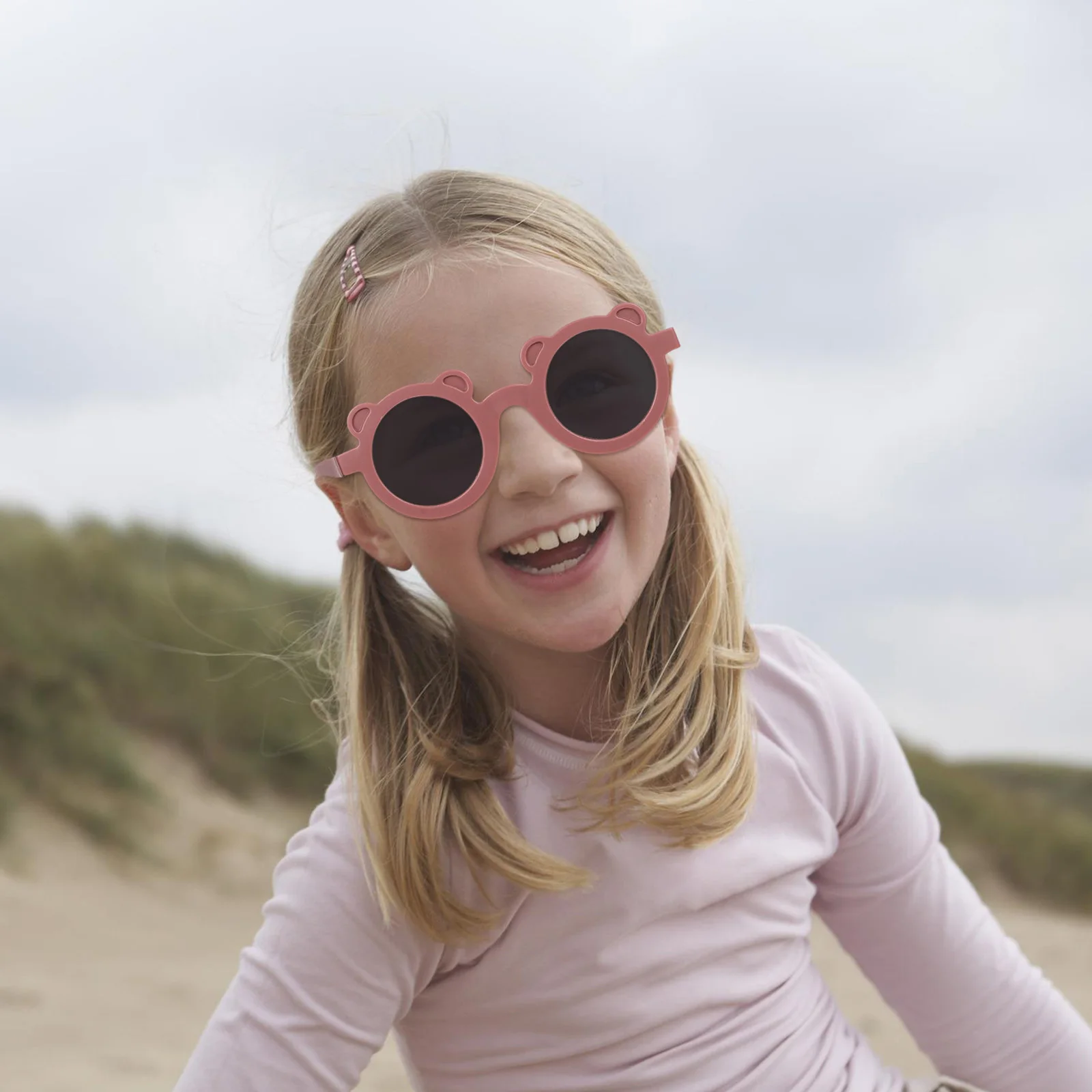 

2Pcs Kids Sunglasses Creative Cartoon Sunglasses Durable Outdoor Eyewear for Summer Travel Photo Prop Party Glasses