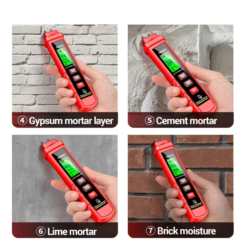 Analizzatori per misuratori umidità del legno Tester umidità Rilevatore umidità per legname Igrometro M4YD