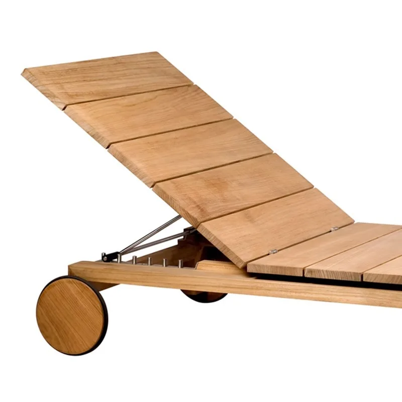

Пляжные шезлонги из тикового дерева, открытый бассейн, патио, терраса, кровать из цельного дерева