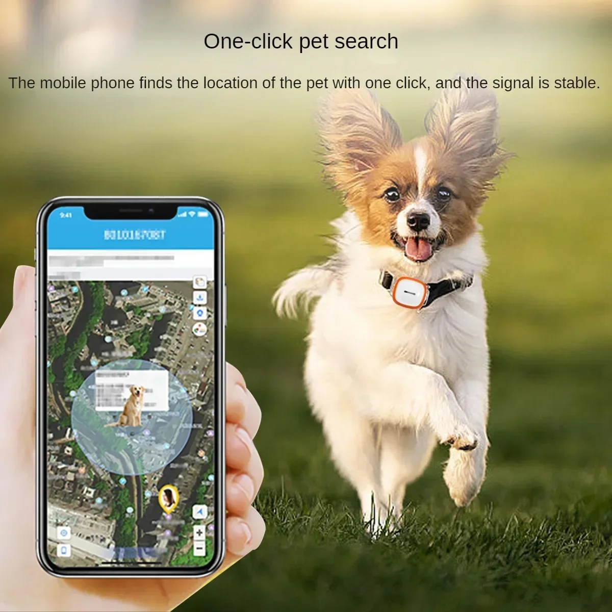 Global Pet Satellite Tracking Locator, Anti-Loss Tracker, Cat and Dog, Elderly Dog Tracker