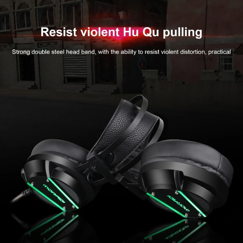 MultiPlatform Compatible Gaming Headsets with Cushioned Ear Pad and Mic