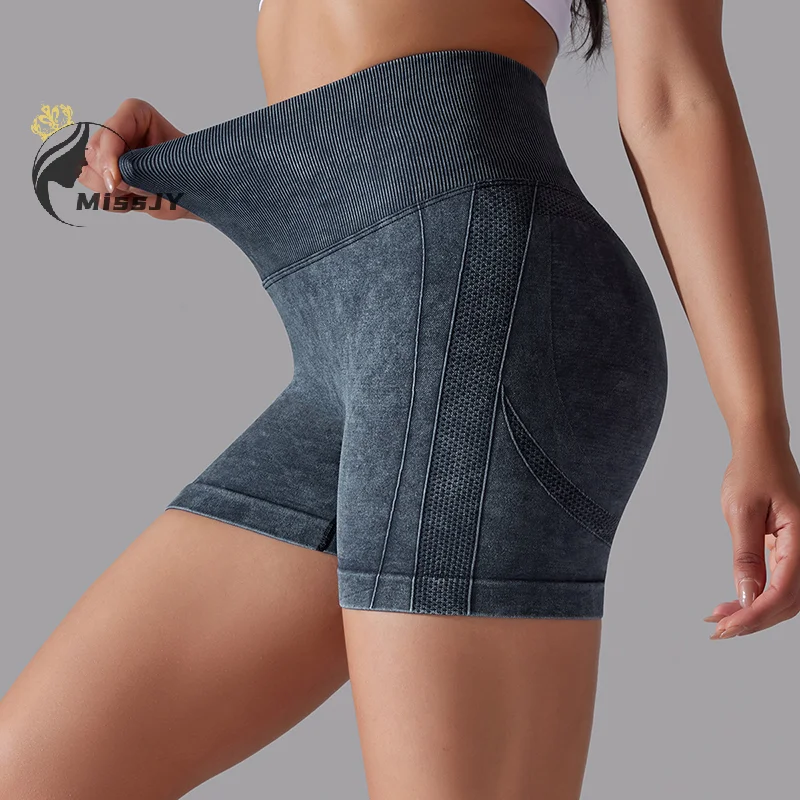 

Biker Shorts For Women High Waisted Tummy Control V Back Scrunch Butt Seamless Workout Gym Shorts Yoga Athletic Running Shorts