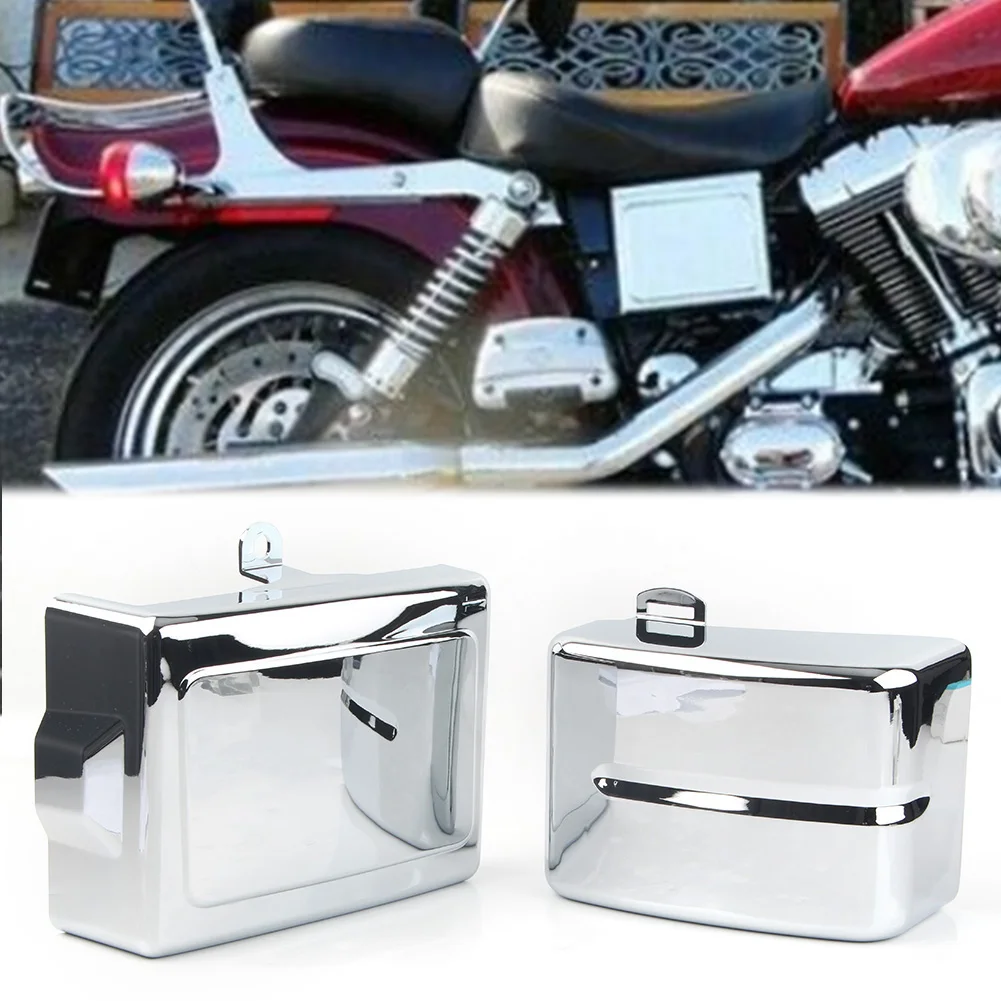 

For Harley Dyna Low Rider Fat Bob Super Wide Glide Switchback 2006-2017 Motorbike Chrome Battery Side Guard Cover