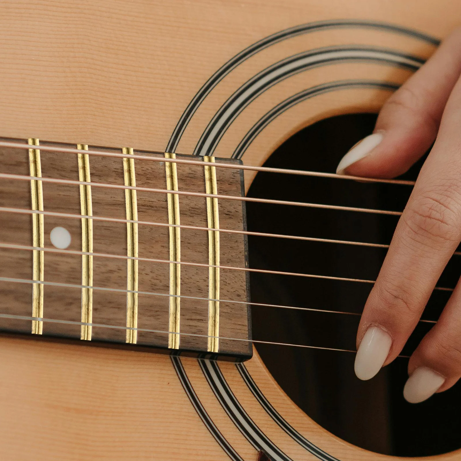 

20pcs Guitar Fret Wire Brass Electric Acoustic Replacement Parts Fingerboard Accessories White Copper Fret Wire For Guitar