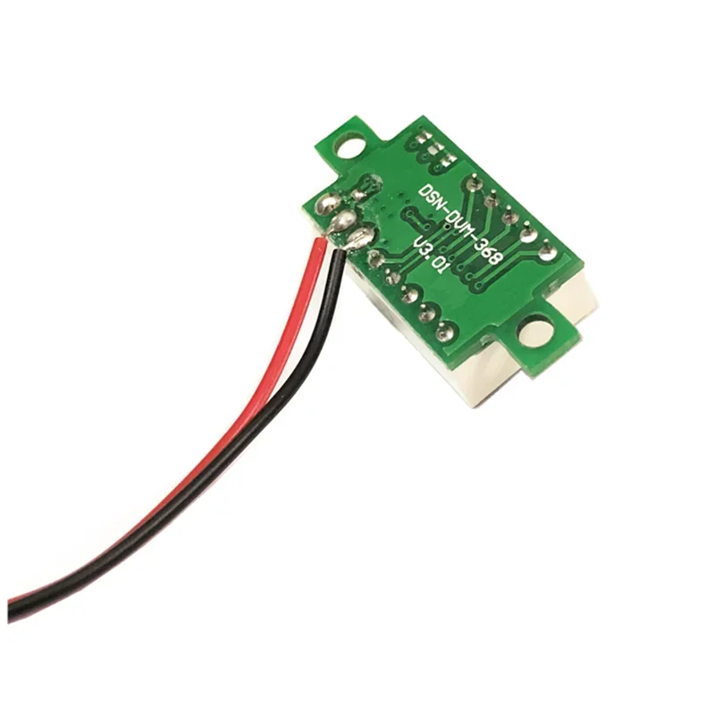 Voltímetro de dois fios de 0,36 polegadas DC4.5V 30V DC voltímetro cabeça voltímetro de motocicleta display digital