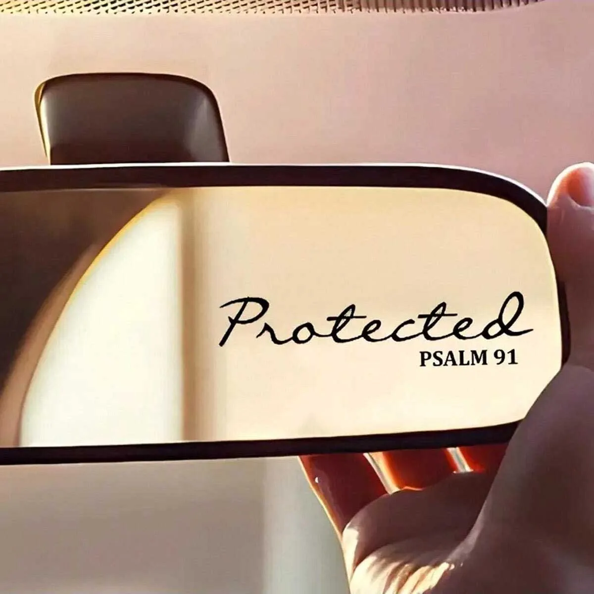 Bible Mirror Sticker Christian Jesus Car Decorative Sticker, Waterproof Vinyl Sticker for Laptop, Phone Case and Car