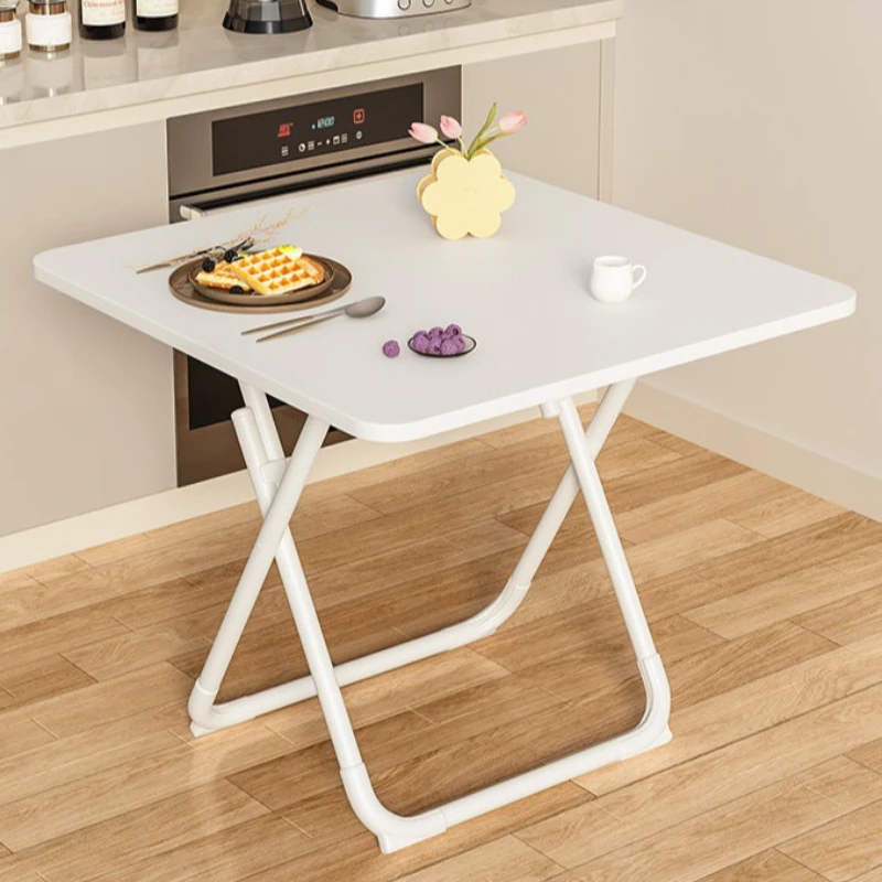 Small portable dining table foldable home user-type simple round dining table rental house outdoor esstisch kitchen furniture