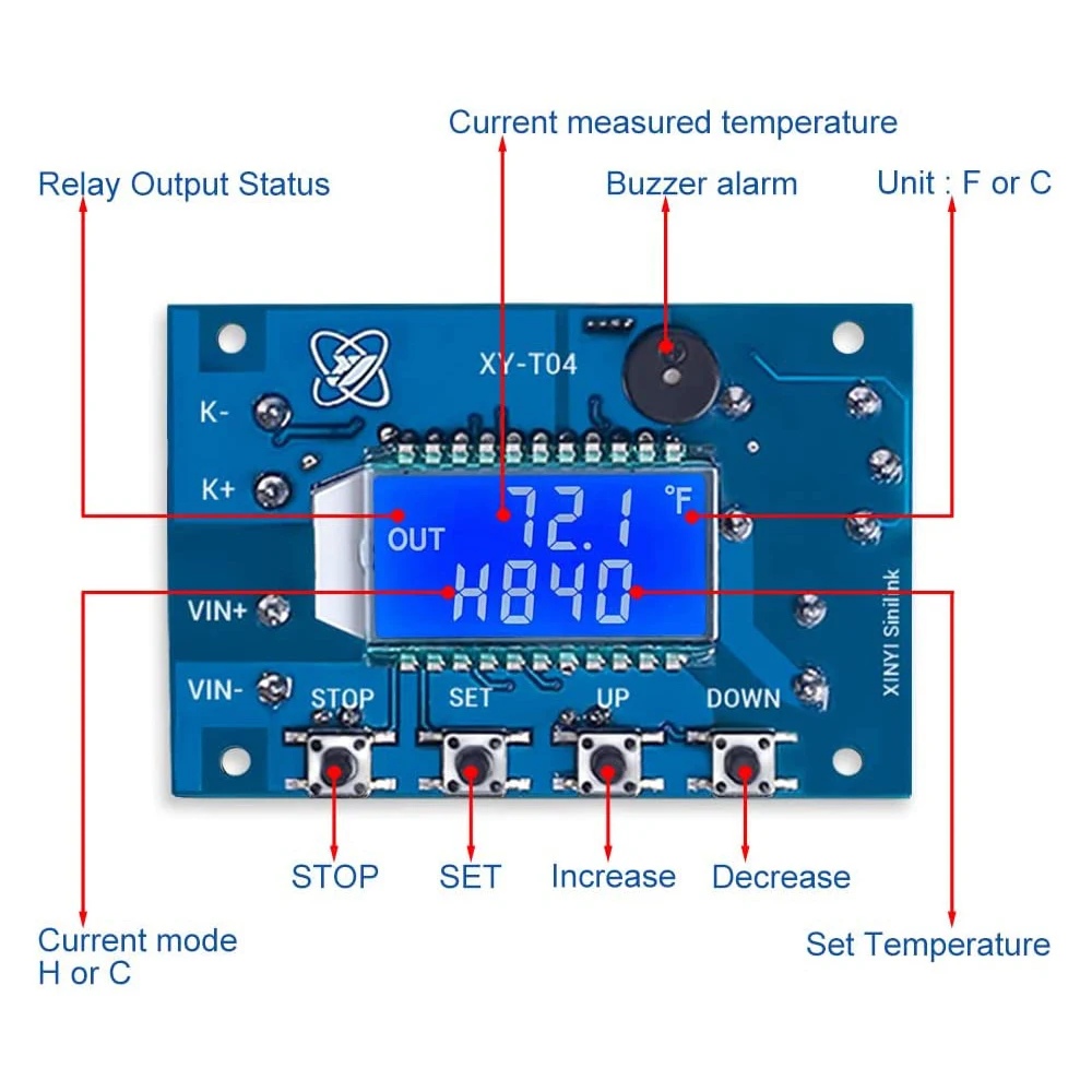 12V 24V K tipo modulo termostato termocoppia telecomando Wireless WIFI regolatore di temperatura scheda Display LCD digitale-99 ℃-999 ℃