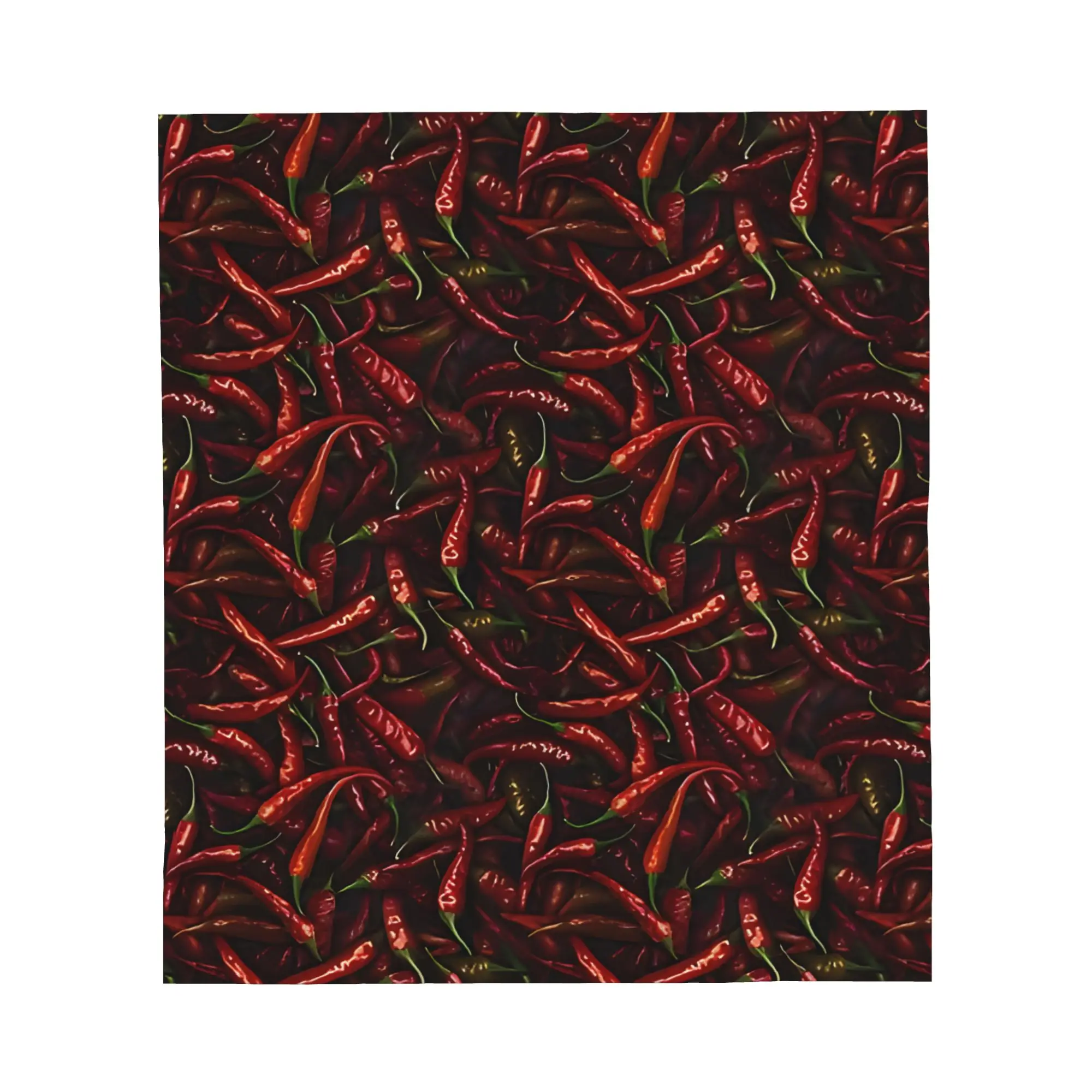 1PC Seamless Chili Pepper Pattern blanket Throw Furry Winter Blankets for Adults Bedding Home Interior Fluffy Plaid Sofa Knee