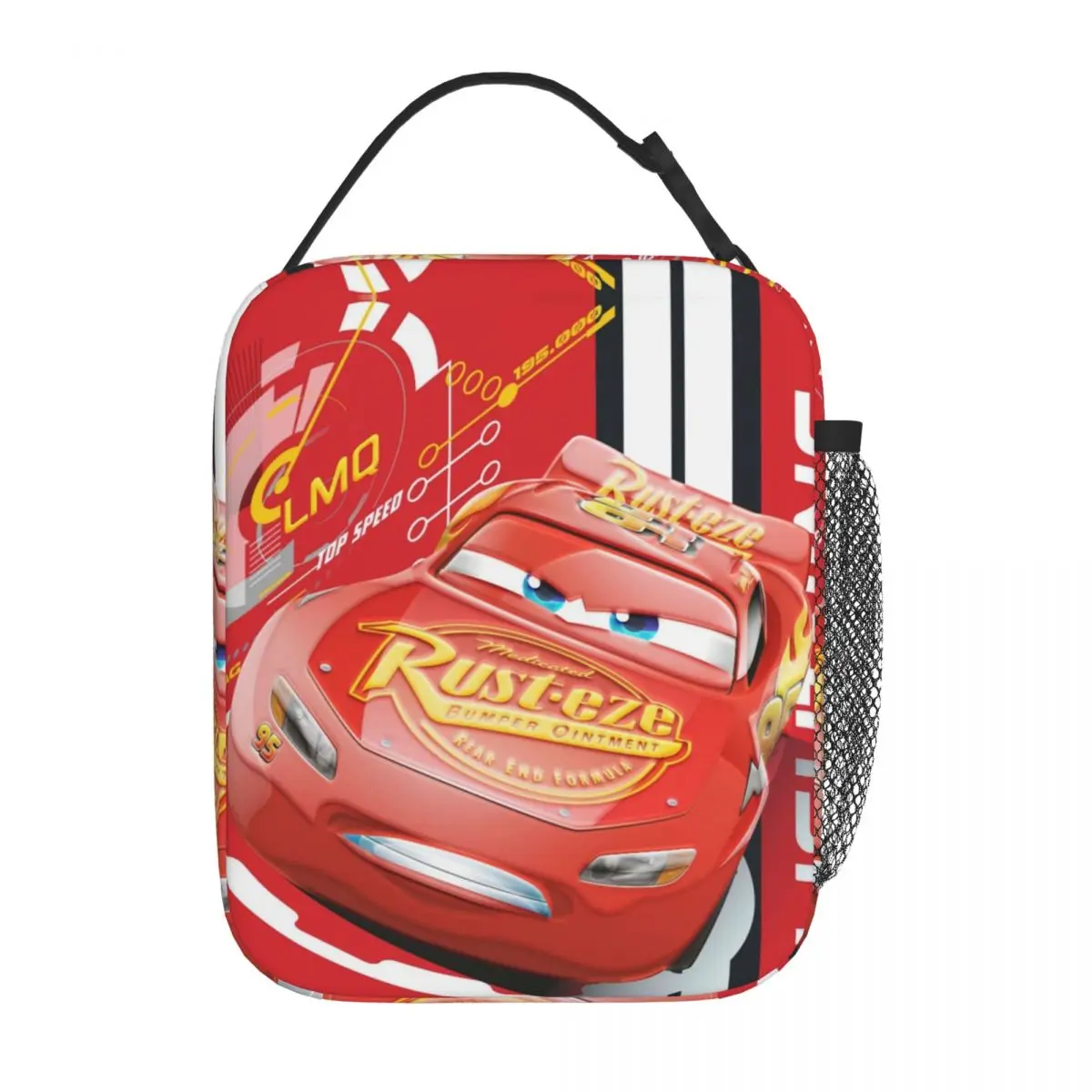 Custom Lightning Mcqueen Cars Lunch Bag for Women Cooler Thermal Insulated Bento Box Office Picnic Travel Waterproof Tote Bags