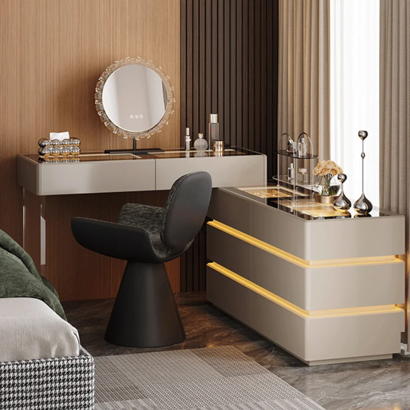 

Nordic Elegant Vanity Table Minimalist Contemporary Trendy Classic Vanity Table Premium Aesthetic Meuble Chambre Furniture