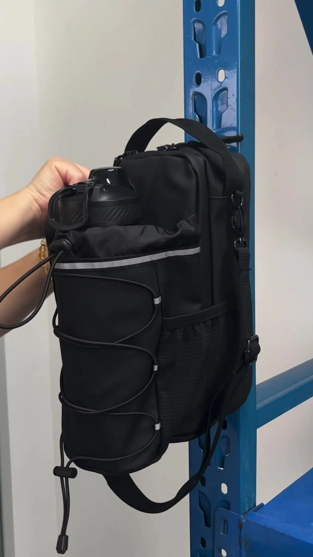 

Outdoor Sports Backpack Water Bottle Bag Mobile Phone Card Pouch Multi Use bag for Gym