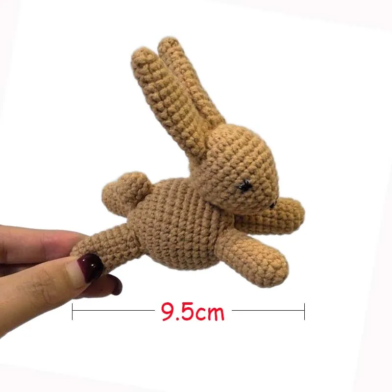 قطعة واحدة من زينة أرنب كروشيه رائعة، سرير أطفال متنقل وحضانة معلق على الحائط أرنب كروشيه، هدية ديكو منزلية ذاتية الصنع