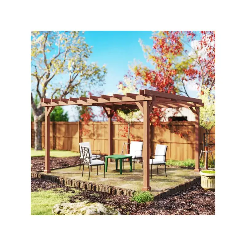 Wooden Outdoor Gazebo - Elegant Shade Structure for Garden and Patio, Perfect for Relaxation & Entertaining, Durable Timber