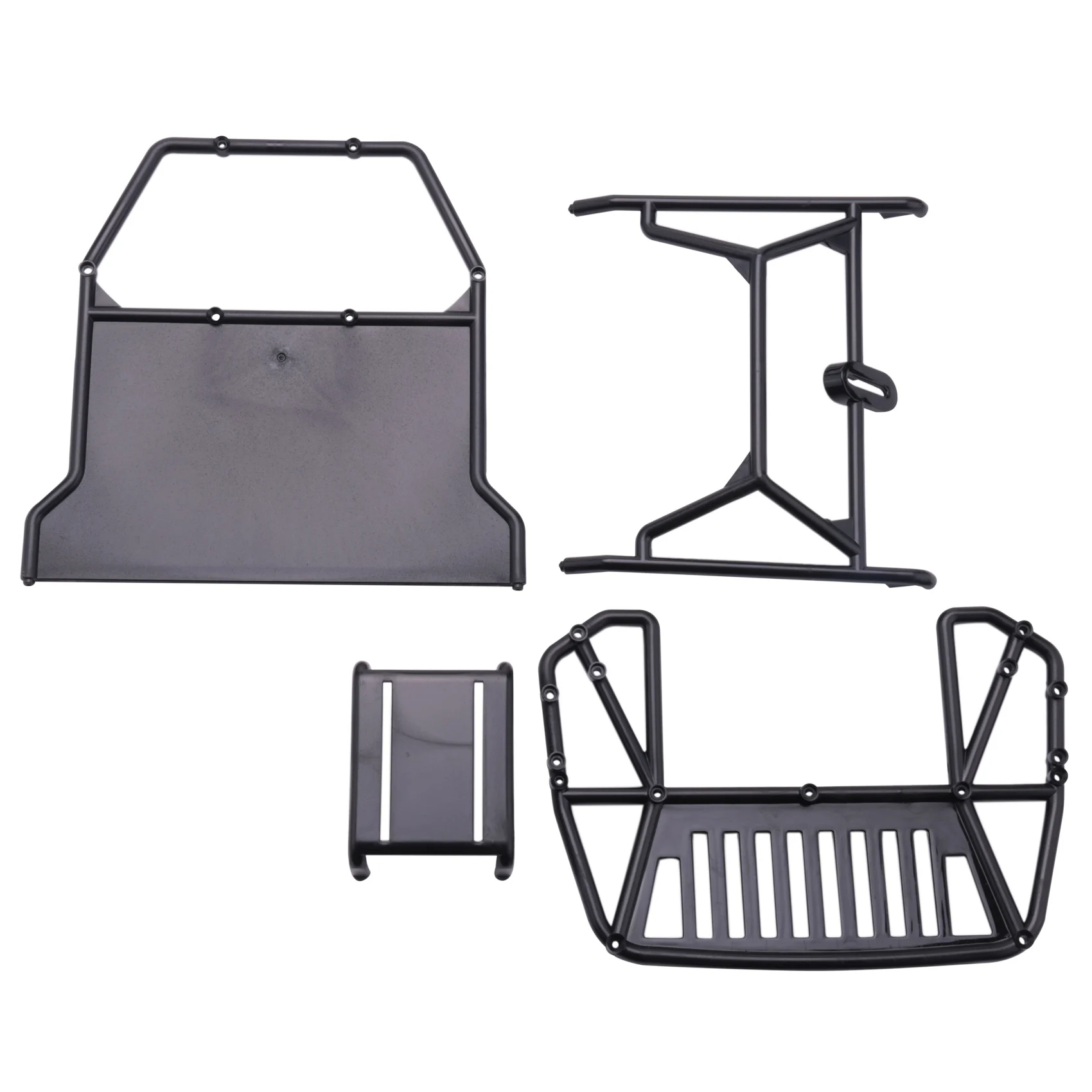 

BAAA-RC Car Body Cab & Back-Half Cage for 1/10 RC Crawler Traxxas TRX4 Cherokee Axial SCX10 90046 Redcat GEN 8 Scout II,Back