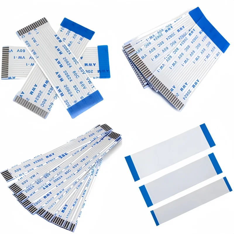 10 SZTUK FFC FPC AWM 20624 80C 60V VW-1 Płaski elastyczny kabel 0.5MM 4 5 6 8 10 12 14 16 18 20 24 26 30 32 34 36 38 40 45 50 54 60 Pin