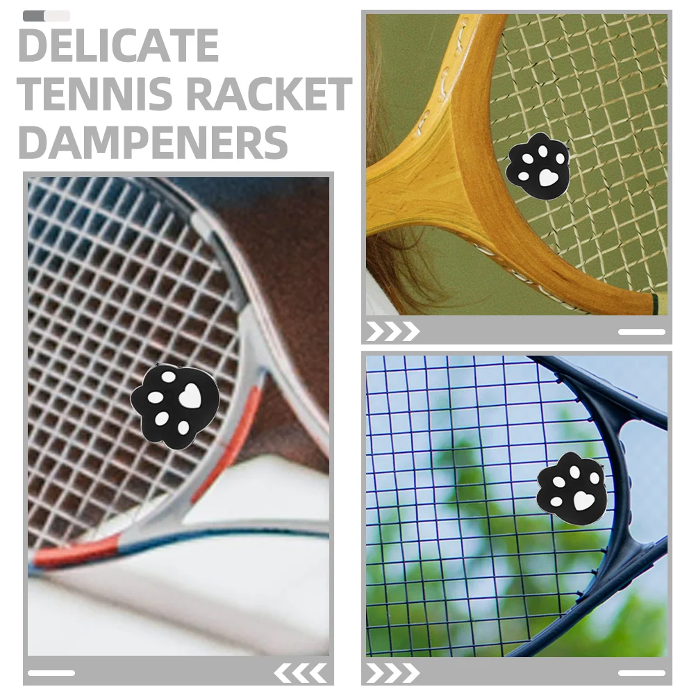 4 Pcs Tennis Racket Shock Absorber Absorbers Dampeners Racquet Silica Gel Silicone Damper Dampening Supplies Creative Shocking