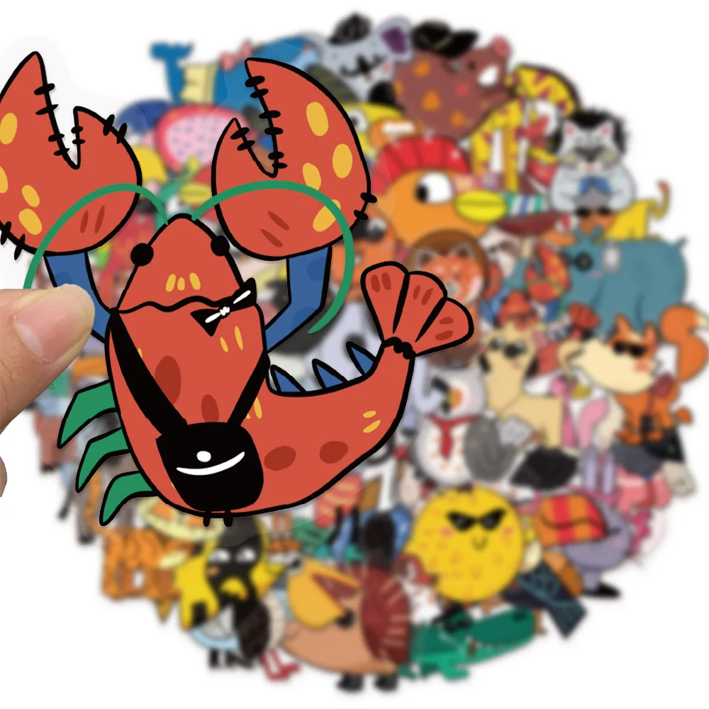 50PCS Fashion 3D Graffiti Stickers, DIY Luggage, Notebook, Water Cup, Waterproof Stickers