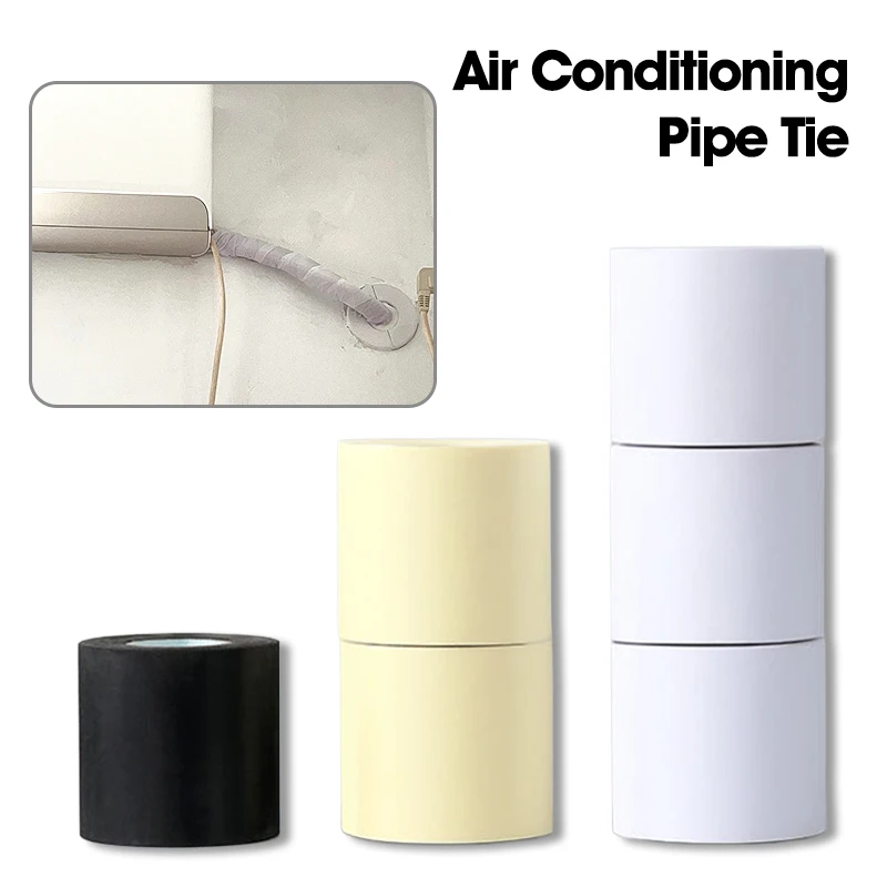 Bande de tuyau de climatiseur 60mm x 9M, pour conduit d'unité extérieure, protection solaire, bande en PVC, raccord étanche pour Installation de climatisation