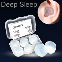 6pcs Shapeable Silicone Mud Earplugs Reusable Anti Noise Earplug Studying Sleep Aid Portable Flexible Ear Plug Safety Protection