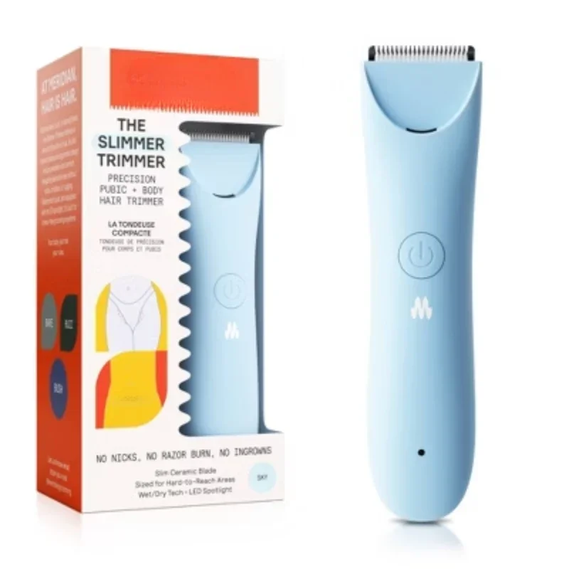 

Trimmer, Precision Pubic & Body Hair Trimmer for Women and Men - Sky Blue， razor