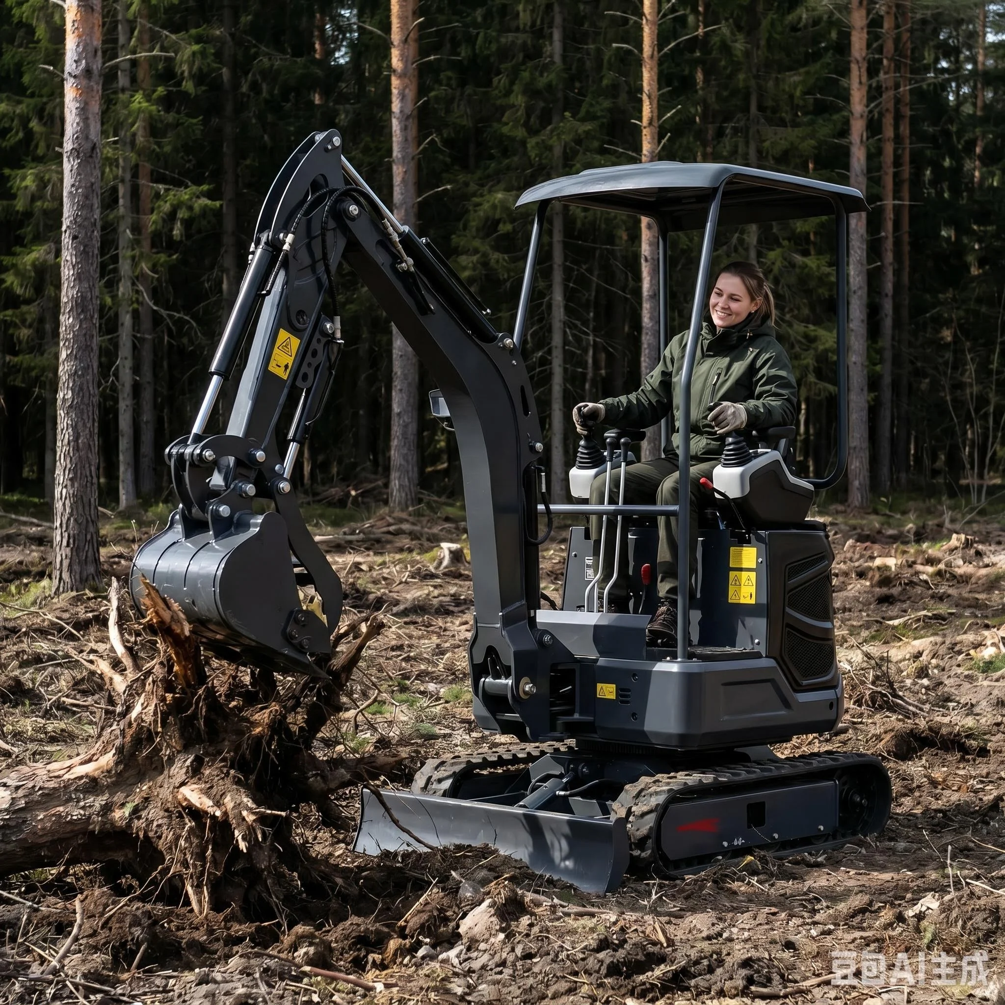 Excavadora Personalizada de 3.5 Toneladas con Motor Kubota EPA Euro 5, Excavadora de Orugas para Granja, Mini Excavadora Doméstica de 1 y 2 Toneladas