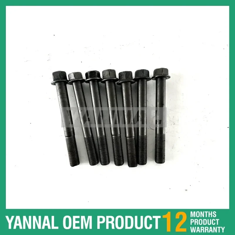 

7PCS D24 Cylinder Head Bolts For Bobcat Doosan Engine Part