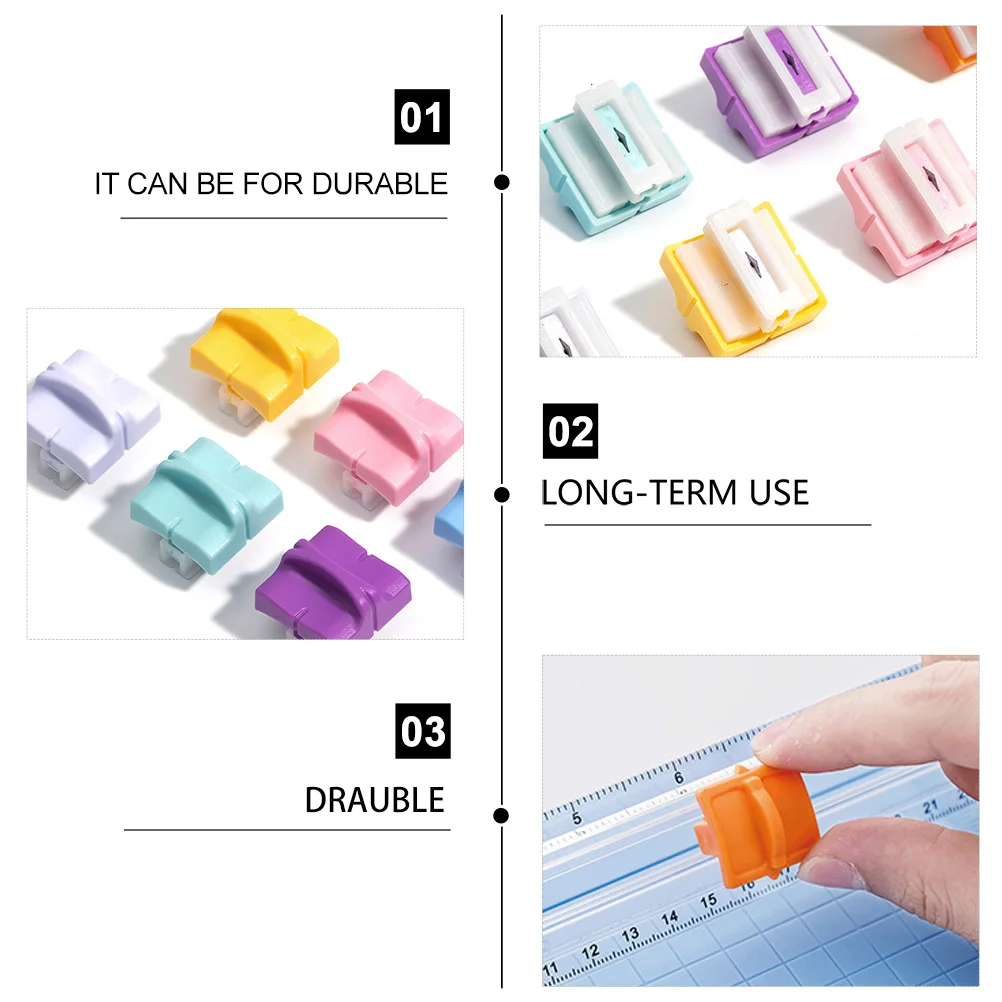 

2Pcs Paper Cutter Replacement Blades High-Grade Plastic Iron for School Office Scrapbook Photo Cutting