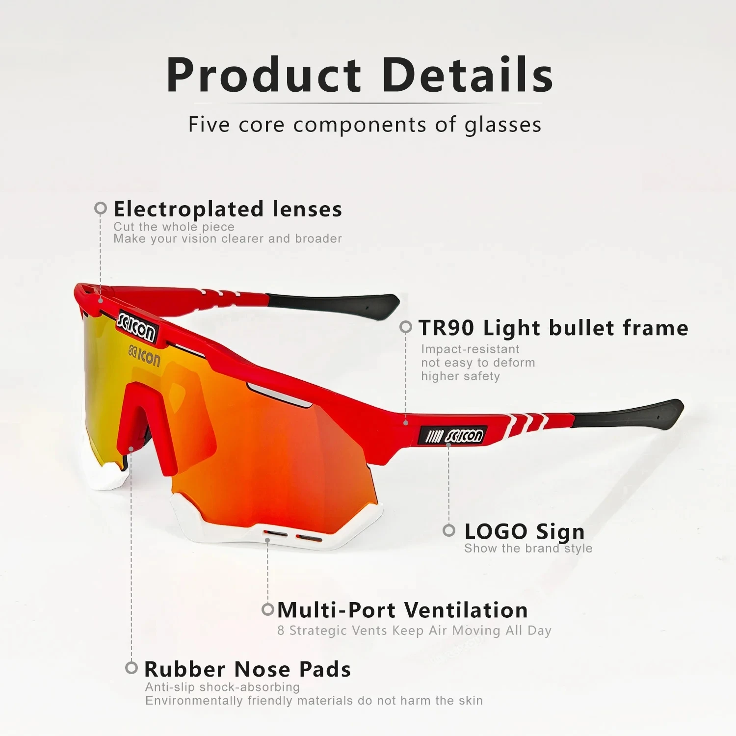 نظارات الغبار للدراجات النارية، نظارات ATV، نظارات الدراجة الترابية، نظارات ركوب الدراجات على الطرق الوعرة والتزلج لركوب الدراجات النارية