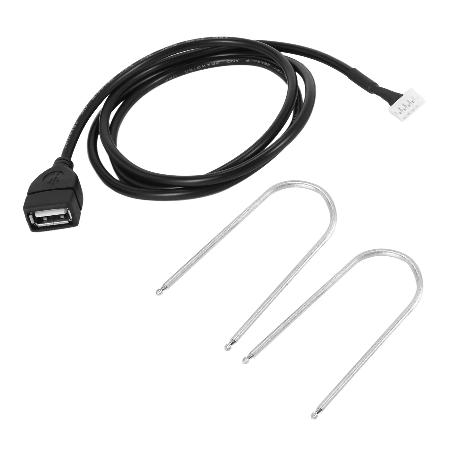 Línea de Cable USB de Radio con herramientas de extracción de Radio para Peugeot 207 307 308 407 para Citroen C2 C3 C4 RD9 RD43 RD45 SQ