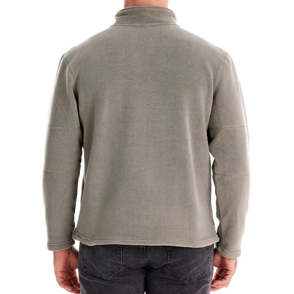 سترة رجالية للخريف والشتاء بنصف سحاب وأكمام طويلة وياقة واقفة من الصوف سترة دافئة للرياضات الخارجية والملابس غير الرسمية #4