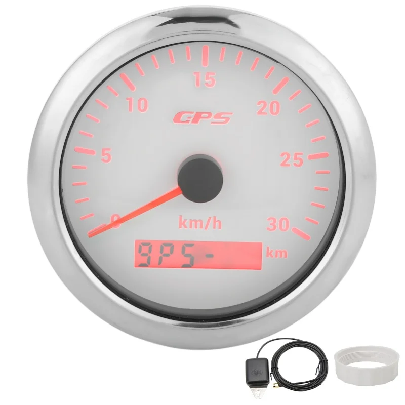85mm Marine Auto GPS Speedometer Universal Speed Odometer 9-32V With 7 Color Backlight For Car Boat RV Yacht
