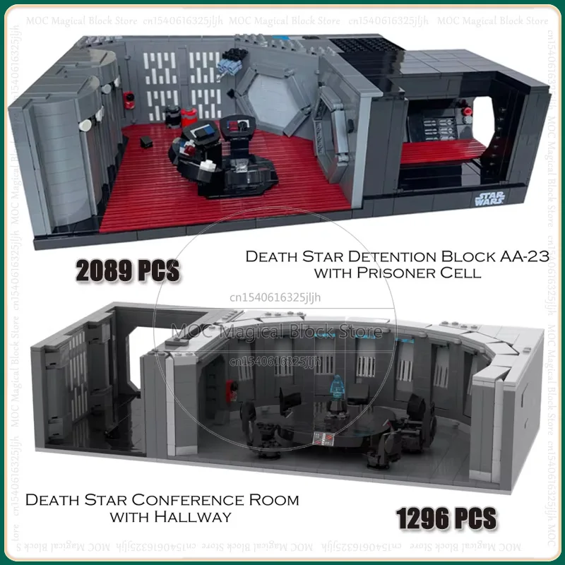 Movie Series Conference Room MOC Building Blocks DIY Assembly Technology Bricks With Prisoner Cell Model Puzzle Toys Xmas Gifts