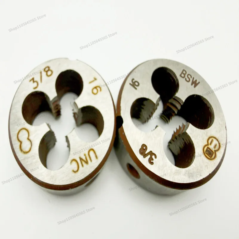 For round die, British standard BSW die 1/8 3/16 1/2 5/8 3/4 1 inch