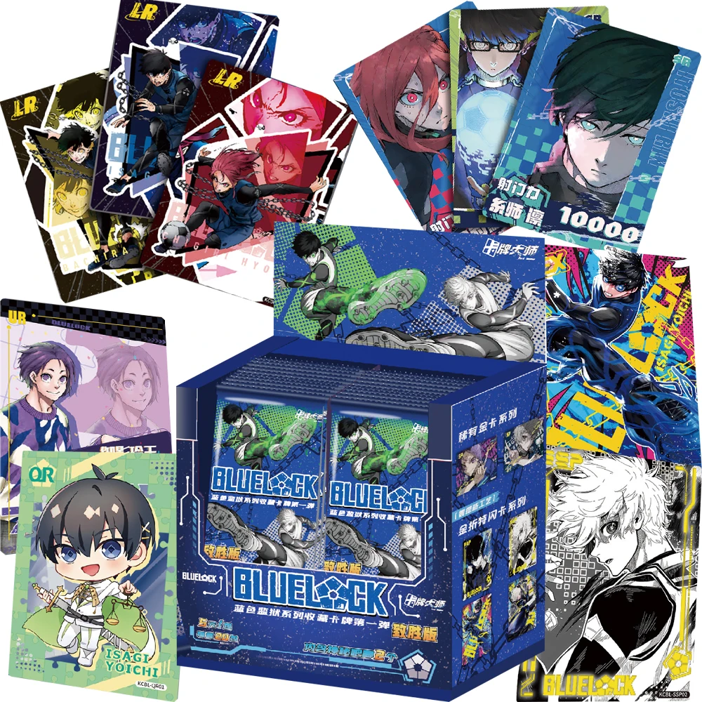 

Редкие креативные коллекционные карточки с синим замком для мальчиков и девочек, молодежные спортивные карточки с портретом персонажей аниме, рождественские подарки