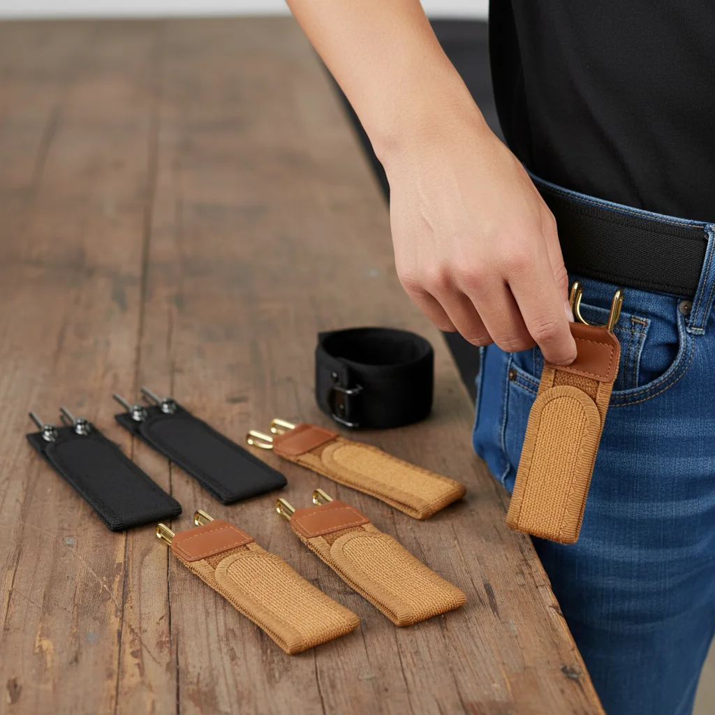

Gifts Unisex Buckleless Belt Hook Adjustable Comfortable Elastic Waist Belt Waist Buckle Elastic Belt