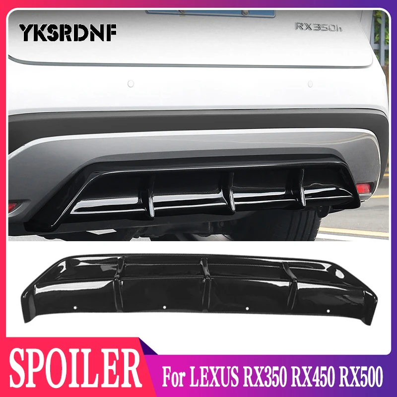 Front & Rear Bumper Diffuser Lip Spoilers For LEXUS RX350 RX450 RX500 2023 2024 High Quality ABS Auto Accessories SPOILER