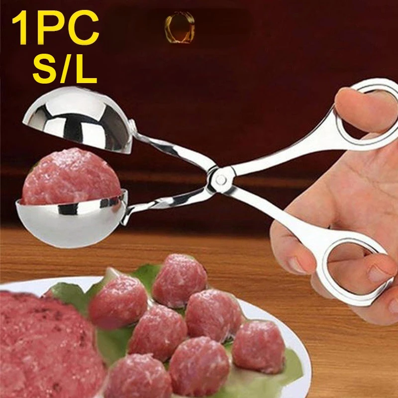 Fleisch bällchen hersteller Werkzeug clip Neuling Antihaft gefüllte Fleisch bällchen Löffel Shaper Kochs chaufel Edelstahl Küchen zubehör