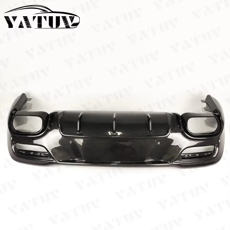 Carbon Fiber B-Style Rear Bumper Diffuser for Mercedes-Benz GLE Coupe SUV (2015-2019) Factory Direct