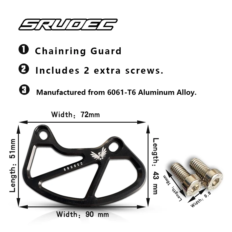 Für Fahrradkettenführung Mountainbike-Kettenstabilisator 30-32T Kettenblattschutz MTB Bash Plate SRUOEC MTB Bash Guard – Detail 6