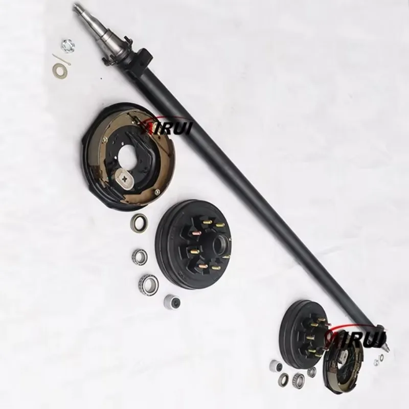 

94"HS 79.5 SC 7k Trailer Axle - 7000 Lb 12*2 Inch Electric Brake Assembly And 8 On6.5"Drum With Bearing 25580 And 14125A