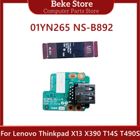 Beke 01YN265 NS-B892 Original For Lenovo Thinkpad X13 X390 T14S T490S Power Jack Board USB Board High Quality