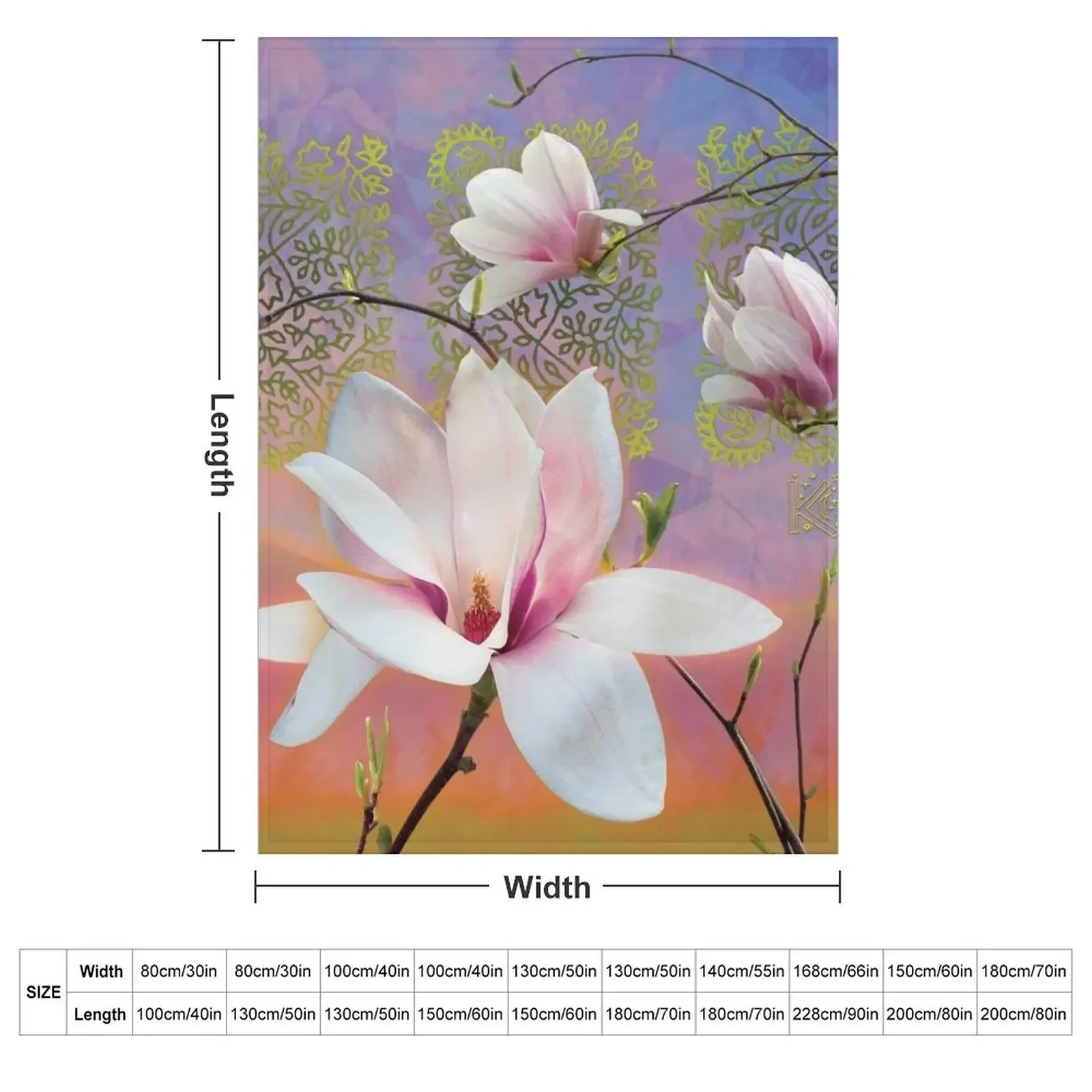 Tulip Tree Saucer Magnolia Throw Blanket Luxury St wednesday Giant Sofa Heavy Blankets