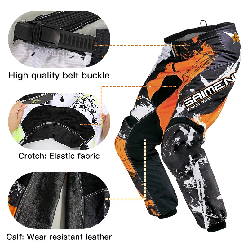 Child Off Road Motorcycle Riding Suit Jersey Pants New Motorcycle Boy Girl Enduro Cross Name Number Customize 4 5 6 7 8 10 Year