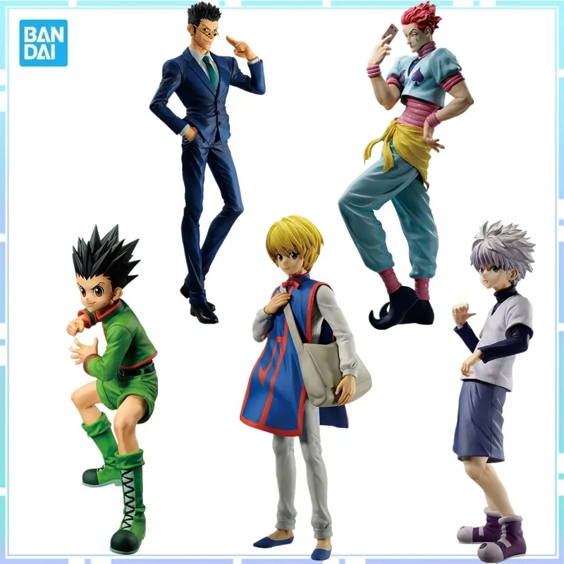 

Bandai Original Anime HUNTER×HUNTER GON FREECSS Killua Zoldyck Kurapika Leorio PaladiKnight Hisoka Action Figure Model Toy
