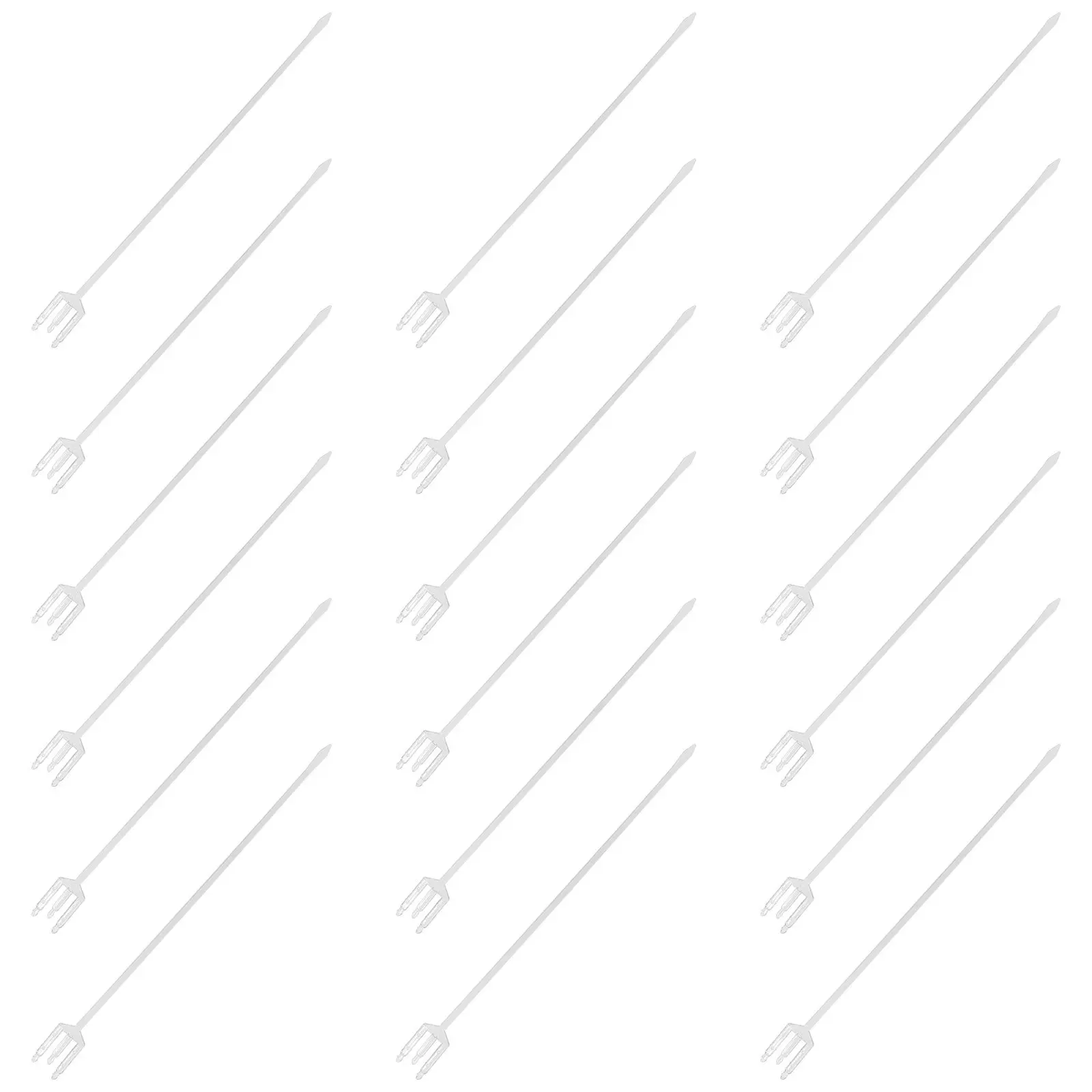 

80pcs 31Cm Transparent Bouquet Packing Material Reusable Wedding Birthday Graduation Decoration Supplies Bouquet Clips Paper