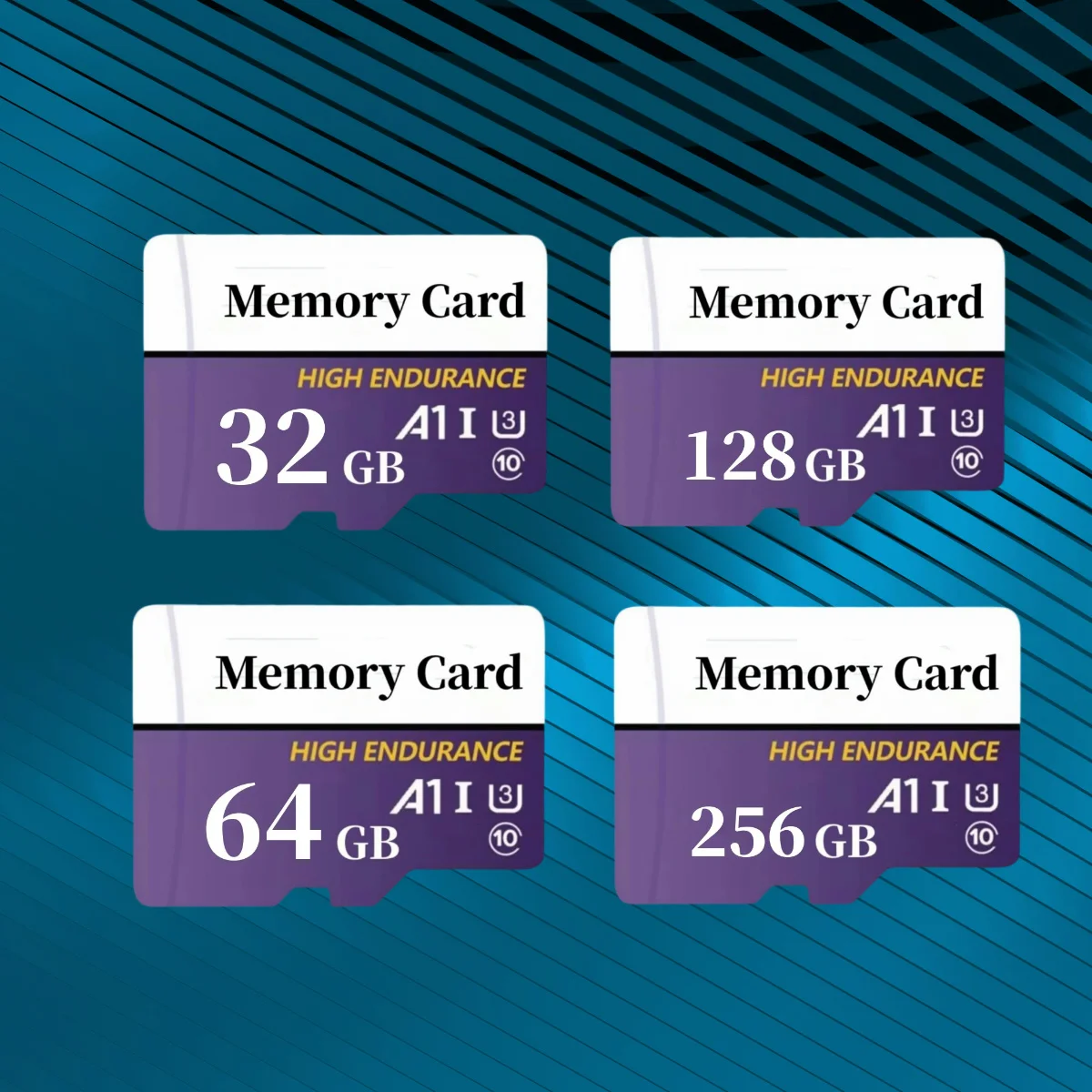 

TF Card 64G 128GB 256GB Memory Card High Speed A1 U3 Class 10 V30 For Phone/Camera/Dash