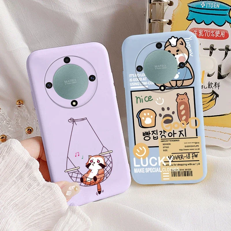Love Heart Daisy Flowers For Honor X9a X9b X9 Magic5 Lite 5G Magic 6 5 4 Lite Case Silicone Soft Cute Cartoon Fundas Capa Shell