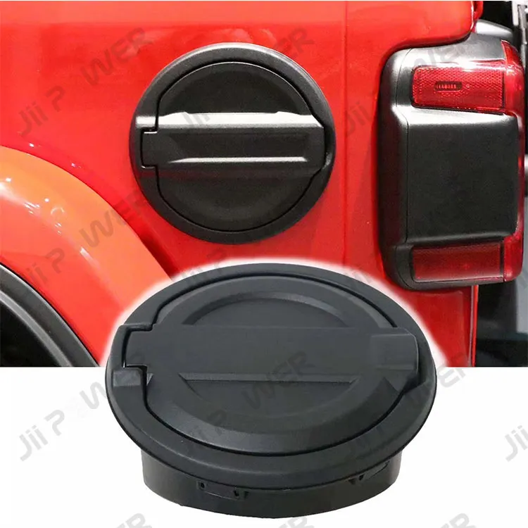 JP16 ODM Aluminum ABS Fuel Filler Door Cover with Lock Gas Tank Cap For  Wrangler JL