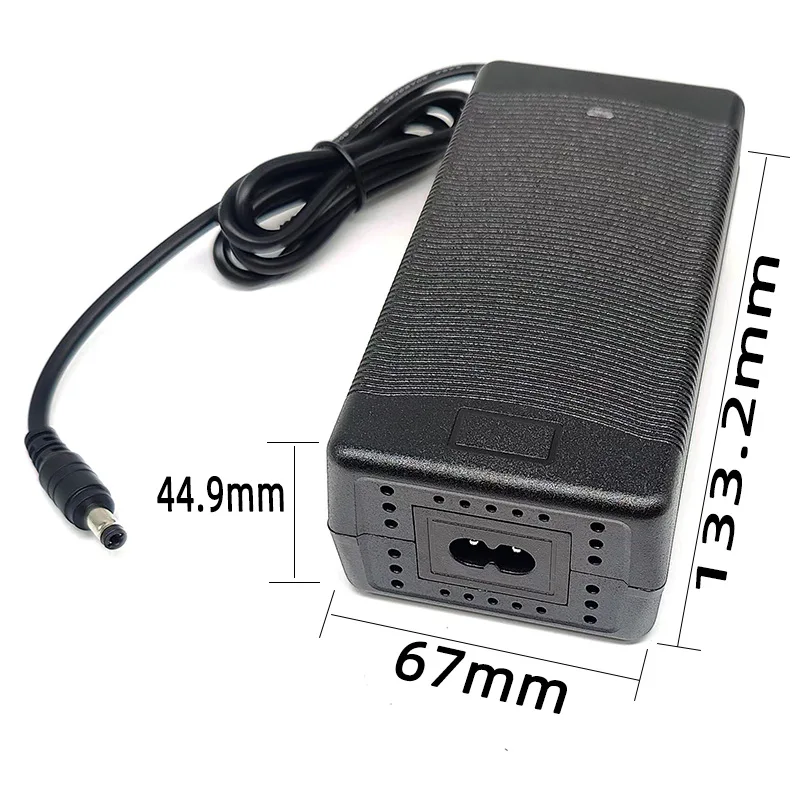 witecish 54.6 v 2a charger for 48v lithium-ion battery, suitable for ebike, scooter, hoverboard, balance bike, connector dc5521